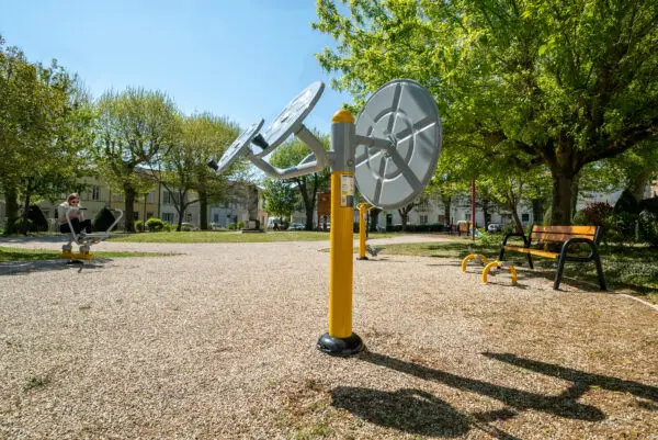 Roue tai Chi + Grande Roue - Appareil de Fitness Extérieur