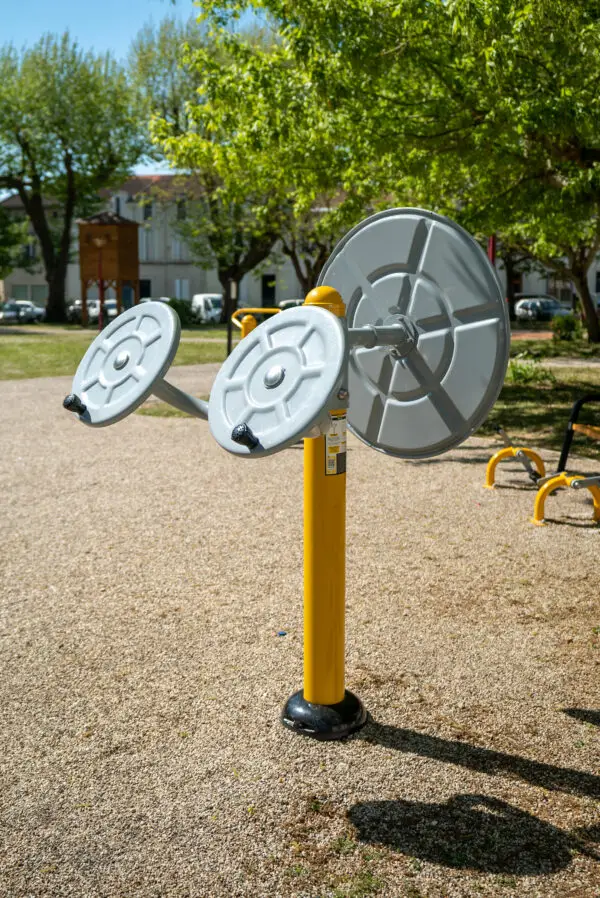 Roue tai Chi + Grande Roue - Appareil de Fitness Extérieur