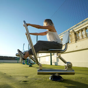 appareil de fitness inox rameur herkules